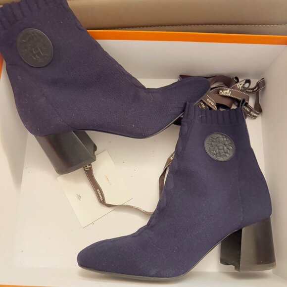 Hermès Volver 60 Mid-Calf Sock Boots - Picture 11 of 12